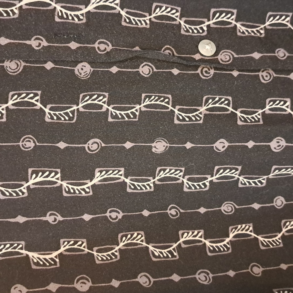 Pierre Cardin Black and White Patterned Shirt - Picture 3 of 3